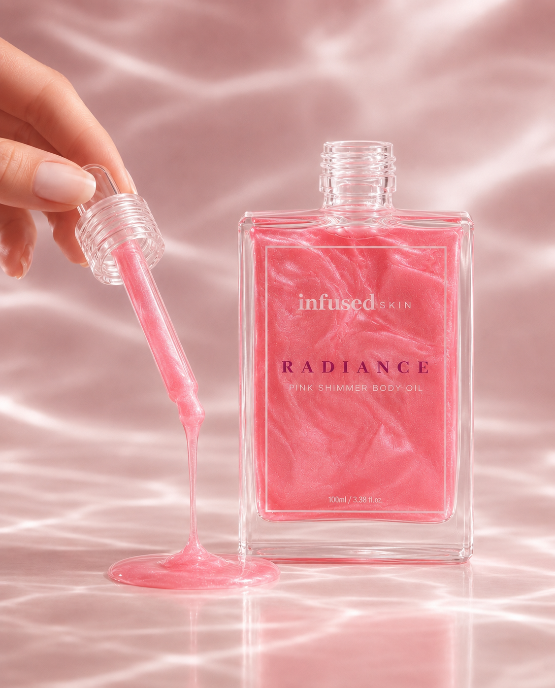 Pink Shimmer Body oil